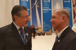 Former President Michel joins world leaders for renewable energy talks at World Future Energy Summit 2017