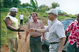 President Michel visit Val D'Endor Farm (3)